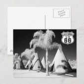 Carte Postale Wigwam Motel, Route 66, Rialto, California (Devant / Derrière)