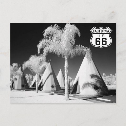 Carte Postale Wigwam Motel, Route 66, Rialto, California (Devant)