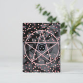 Carte Postale WiizyWitch Magic Witch Cosmic Chat Pentacle Magick (Debout devant)