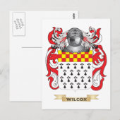 Carte Postale Wilcox Family Crest (Armoiries) (Devant / Derrière)