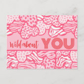 Carte Postale Wild About You Blush Pink Wild Hearts Valentine (Devant)