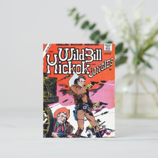 Carte Postale Wild Bill Hickok Comic (Debout devant)