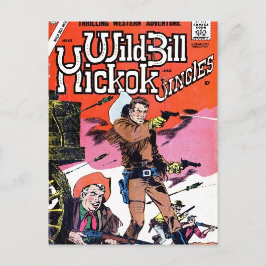 Carte Postale Wild Bill Hickok Comic (Devant)