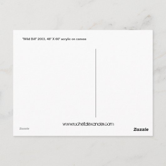 Carte Postale "Wild Bill" par Ruchell Alexander (Dos)