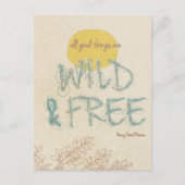 Carte Postale Wild & Free (Devant)