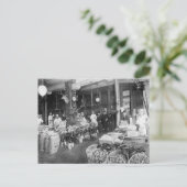 Carte Postale Wild Game & Seafood Market, 1895 (Debout devant)