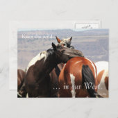 Carte Postale Wild Mare Hug, Pré-adressé : Sec de l'intérieur (Devant / Derrière)
