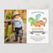 Carte Postale Wild One Dinosaur 1er Anniversaire Photo Invitatio (Devant)
