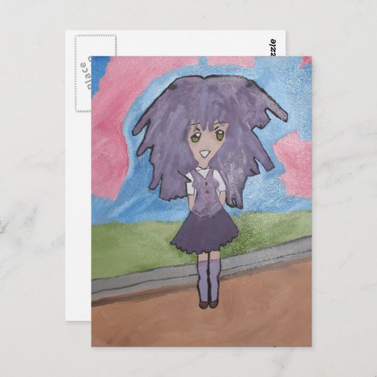 Carte postale "Wild Purple" (Devant / Derrière)