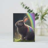 Carte postale Wild Rainbow Rabbit (Debout devant)