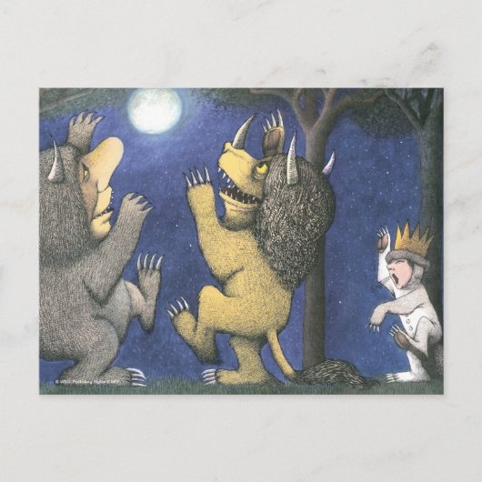 Carte Postale Wild Things and Max Dancing in Moonlight (Devant)