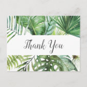 Carte postale Wild Tropical Palm Merci (Devant)