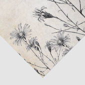 Carte Postale Wildflower Dragonfly Decoupage Craft Tissuepapier (Detail)