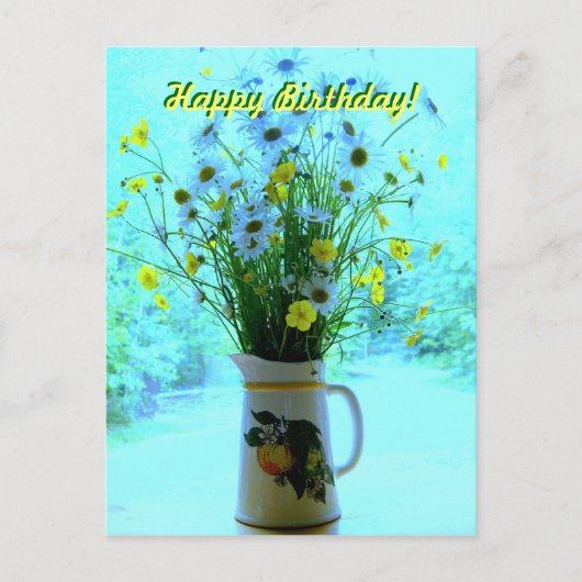 Carte Postale Wildflowers Thinking of You (Devant)