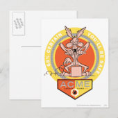 Carte Postale WILE E. COYOTE™ Acme - 68% Certains que vous serez (Devant / Derrière)