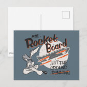 Carte Postale WILE E. COYOTE™ ACME Rocket Board (Devant / Derrière)