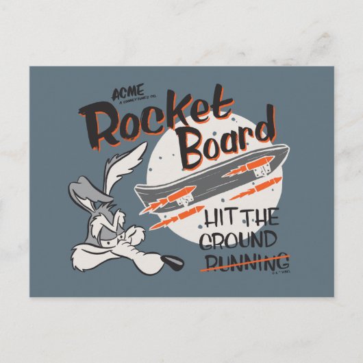 Carte Postale WILE E. COYOTE™ ACME Rocket Board (Devant)