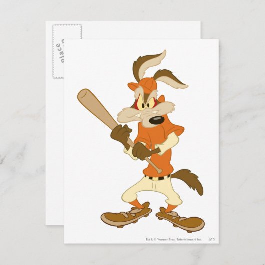 Carte Postale WILE E. COYOTE™ Batter's Up (Devant / Derrière)