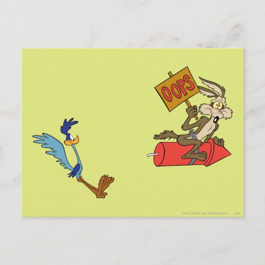 Carte Postale WILE E. COYOTE™ et ROAD RUNNER™ (Devant)
