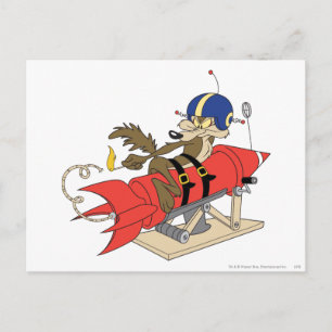 Carte Postale Wile E. Coyote lance Red Rocket