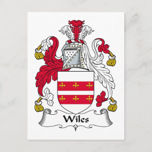 Carte Postale Wiles Family Crest