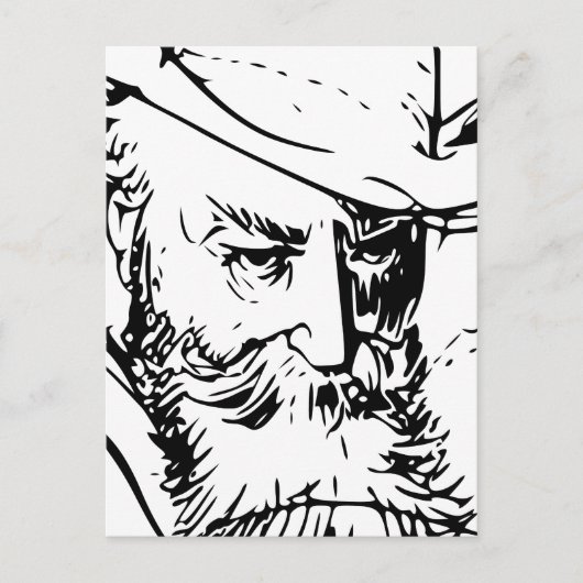Carte Postale Wilhelm Busch Autoportrait (Devant)