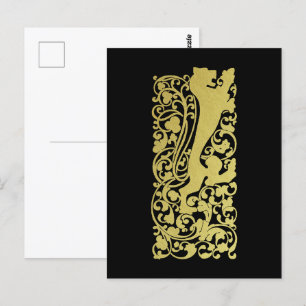 Carte Postale Will Bradley Heraldic Lion