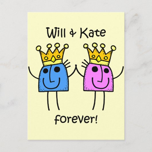 Carte Postale Will et Kate (Devant)