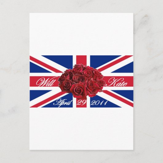 Carte Postale Will et Kate 2011 Limited Edition Commemorative (Devant)