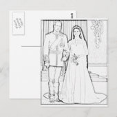Carte Postale Will et kate mariage (Devant / Derrière)