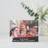 Carte Postale Will et Kate Mariage royal (Debout devant)