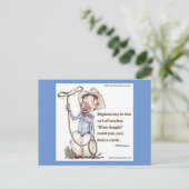 Carte postale Will Rogers & Quote (Debout devant)