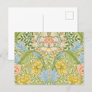 Carte Postale Willam Morris Myrtle Garden Floral Classic