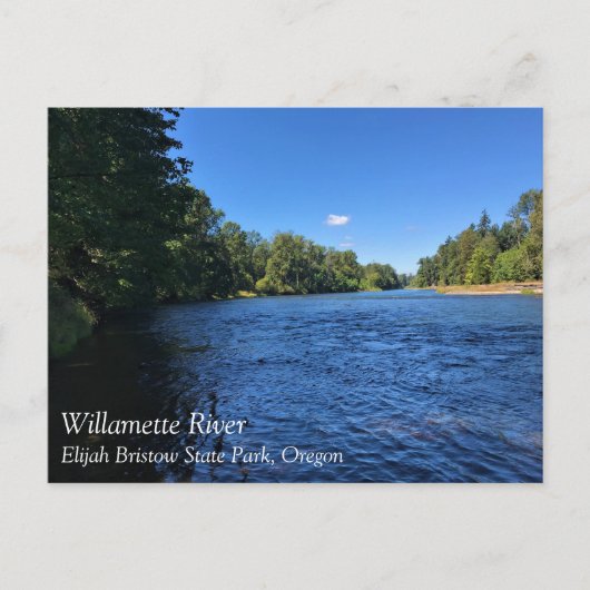 Carte Postale Willamette River, Elijah Bristow State Park OU Po (Devant)