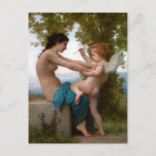 Carte Postale William-Adolphe Bouguereau Une Jeune Fille Défenda