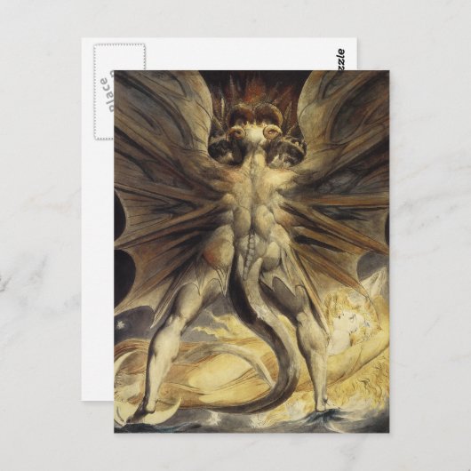 Carte Postale William Blake (Devant / Derrière)