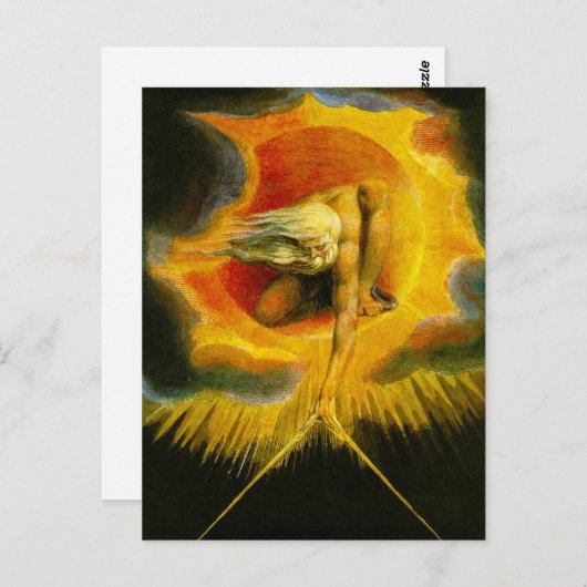 Carte Postale William Blake Ancien des jours (Devant / Derrière)