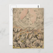 Carte Postale William Blake : Casting des anges rebelles à l'enf (Devant / Derrière)