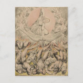 Carte Postale William Blake : Casting des anges rebelles à l'enf (Devant)