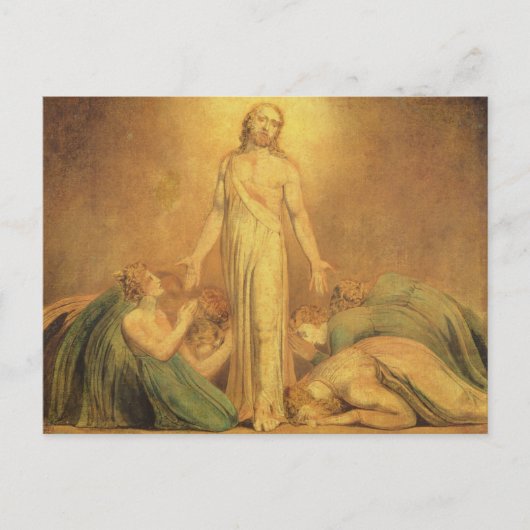Carte Postale William Blake | Christ Apparaître aux Apôtres a (Devant)