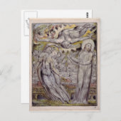 Carte Postale William Blake-Christ refusant le banquet de Satan (Devant / Derrière)