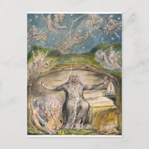 Carte Postale William Blake : Illustration à Milton`s L`Allegro