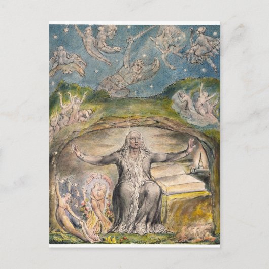 Carte Postale William Blake : Illustration de Milton`s L`Allegro (Devant)