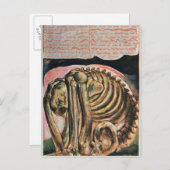 Carte Postale William Blake | La création d'Urizen en matière (Devant / Derrière)