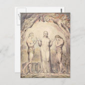Carte Postale William Blake : Le paradis perdu de Milton (Devant / Derrière)