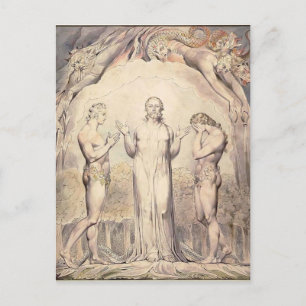 Carte Postale William Blake : Le paradis perdu de Milton