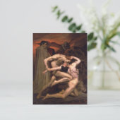 Carte Postale William Bouguereau- Dante et Virgil dans l'enfer (Debout devant)
