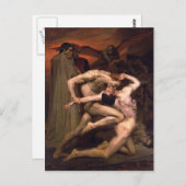 Carte Postale William Bouguereau- Dante et Virgil dans l'enfer (Devant / Derrière)