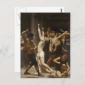 Carte Postale William Bouguereau - Flagellation de Jésus-Christ (Devant / Derrière)