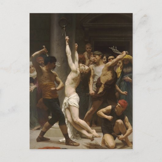 Carte Postale William Bouguereau - Flagellation de Jésus-Christ (Devant)